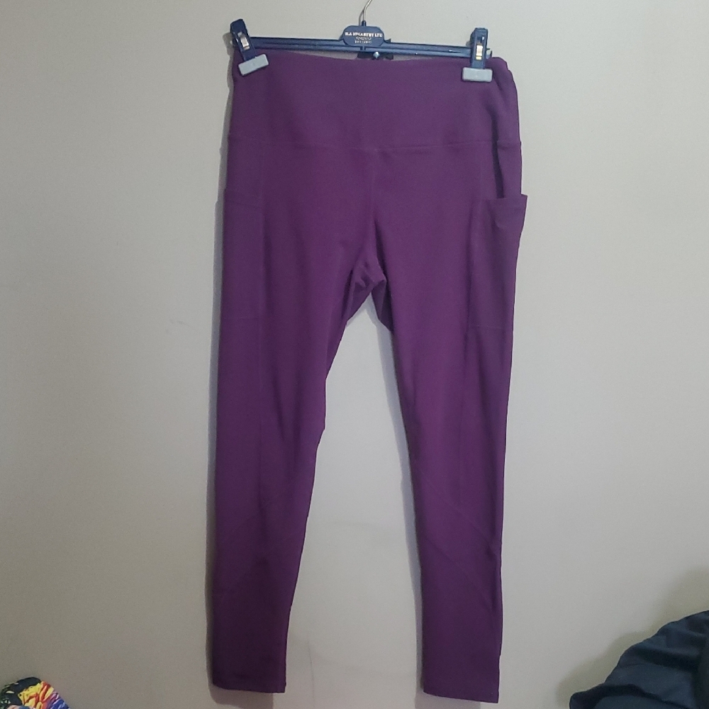 Along Fit Purple High-Waisted Leggings Size XL